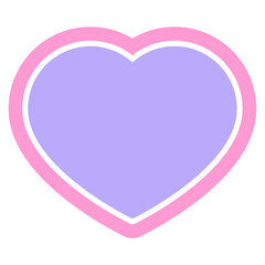 heart symbol graphic vector illustration icon in bright neon color