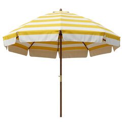 yellow beach umbrella