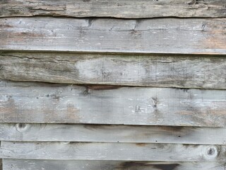 a wall built of old wood