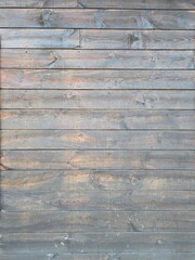 a wall built of old wood