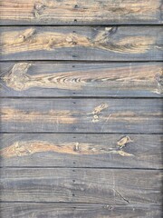 a wall built of old wood