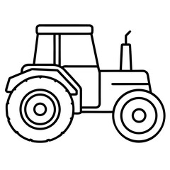 Tractor vector, a modern tractor art design, a black vector of a tractor, a simple tractor art, a tractor isolated