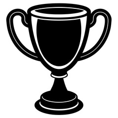 Trophy cup vector, a modern trophy cup art design, a black vector of a trophy cup, a simple trophy cup art, a trophy cup isolated