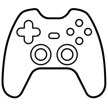 recommend clip art: Game controller outline shape vector, a modern game controller art design, a black vector of game controller, a simple game controller art, a game controller isolated