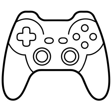 recommend clip art: Game controller outline shape vector, a modern game controller art design, a black vector of game controller, a simple game controller art, a game controller isolated