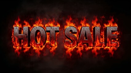 Bold hot sale text with flames