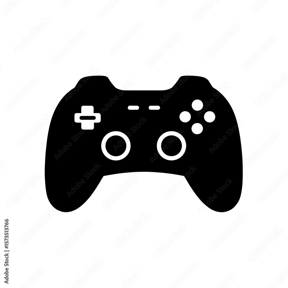 Fototapete depiction of a standard gamepad controller featuring directional buttons and action buttons design s