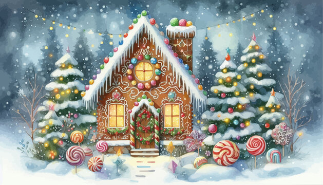 christmas ginger bread house