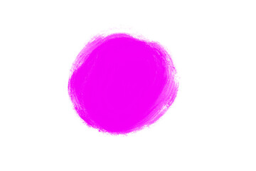 acrylic ink circle on transparent background