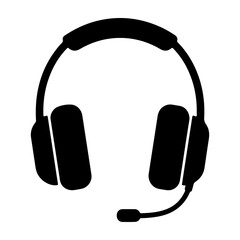 Obraz premium Minimalist Headphone Icon for Audio and Music Applications