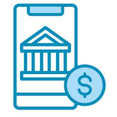 Mobile Banking  Icon Element For Design
