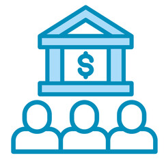 Fototapeta premium Financial Inclusion Icon Element For Design 