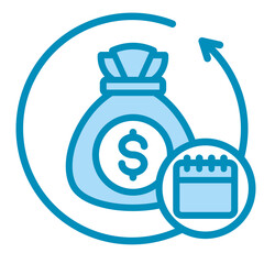 Loan Repayment  Icon Element For Design
