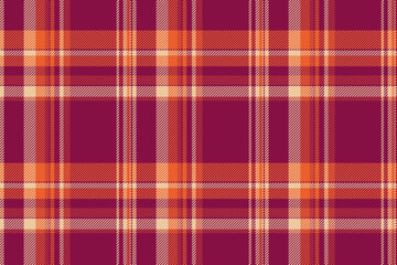 Warm autumnal plaid pattern in rich burgundy, orange, and cream.  Perfect for fall fashion, home decor, or textile designs.  Evokes feelings of warmth, comfort, and rustic charm.