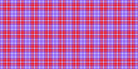 Workshop check textile background, new texture vector pattern. Upscale tartan plaid seamless fabric in indigo and red colors.