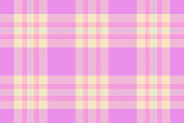 Pastel plaid pattern in pink, yellow and light blue tones. A cozy and cheerful backdrop for designs, textiles, or graphic projects requiring a soft touch.