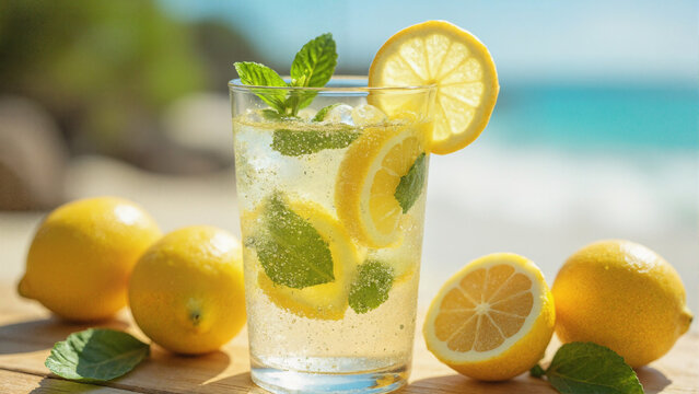 lemonade with mint