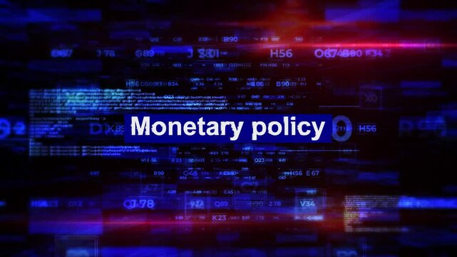 Monetary policy Words in economics HiTech Backgrounds