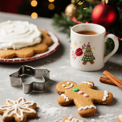 Christmas cookie baking