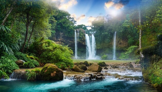 enchanting world of inlandia where mystical forests cascading waterfalls and otherworldly wonders beckon you to a journey through a realm brimming with legends and fantastical tales