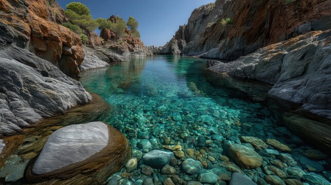 Secluded cala culip cove in cap de creus unspoiled nature scene