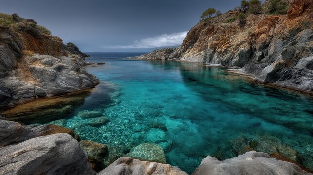 Secluded cala culip cove in cap de creus unspoiled nature scene