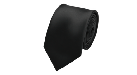 A Black Textured Tie for Formal Events PNG