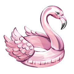 The colorful pink flamingo inflatable float is the ultimate accessory for summer beach outings and lively pool parties. It sets the perfect scene for relaxation and enjoyment