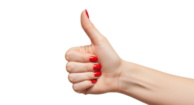 Positive Hand Gesture Thumbs Up Showing Approval and Success PNG