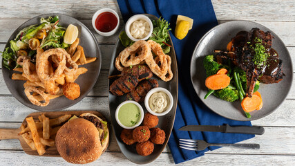 Assorted Dishes for a Savory Feast