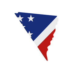 Patriotic American Flag Bandana Design  A Triangular Symbol of Freedom