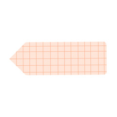 Grid Pattern Label Tag in Pastel Color – Digital Stationery Element