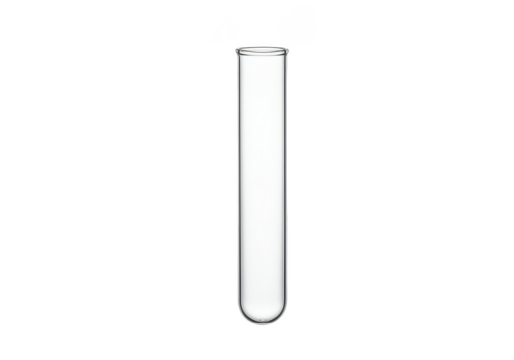Illustration of Glass Test Tube for Scientific Laboratory Research