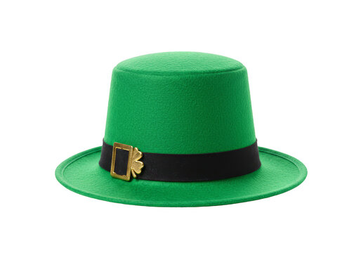 Isolated Green Hat For Saint Patrick's Day Irish Luck Celebration