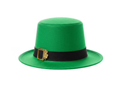 Isolated Green Hat For Saint Patrick's Day Irish Luck Celebration - Powered by Adobe