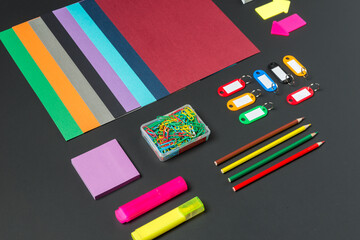 Creative Workspace Filled With Colorful Supplies