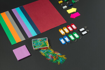 Creative Workspace Filled With Colorful Supplies