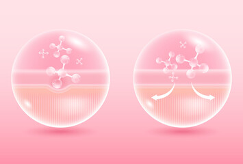 Fototapeta premium Serum that is absorbed into the deepest layers of the skin 