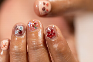 Nail art at home offers beautiful fashion statement with detailed beauty treatment in salon style that enhances personal style and artistic expression