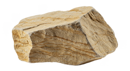 Isolated Illustration of Brown Sandstone Rock Stone Texture Mineral