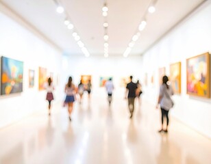Blurred art gallery interior (1)