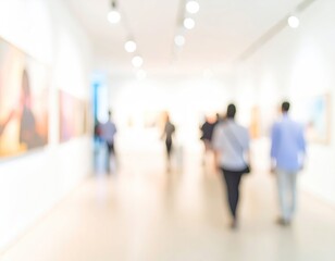 Blurred art gallery