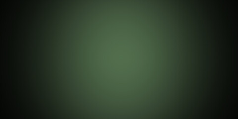 abstract green background with light, military green background with an elegant black vignette, green gradient background creating dramatic light and shadow effect