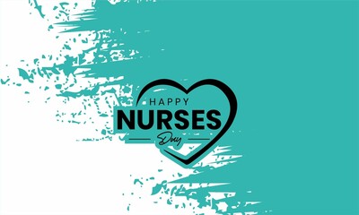 Happy Nurses Day abstract card, Thank You Nurses. Vector ilustration