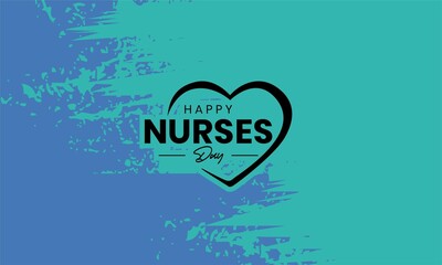 Happy Nurses Day abstract card, Thank You Nurses. Vector ilustration