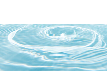 Blue water with ripples on the surface. Defocus blurred transparent blue colored clear calm water...