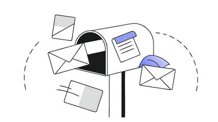 3d send letter in envelope by mail mailbox with new message subscribe to newsletter email contact colored envelopes delivery of messages cartoon design icons 3d vector illustration 33200935 1