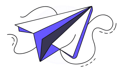 3d blue origami paper airplane icon send message or letter by email mail delivery social media communication cartoon design element isolated on white 3d vector illustration 14702239 1
