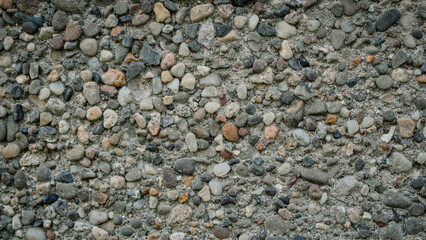A close-up of natural rocks and gravel, creating a rugged, earthy backdrop. abstract background with copy space