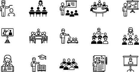 vector set of School days. Pictogram icon set. School children.
